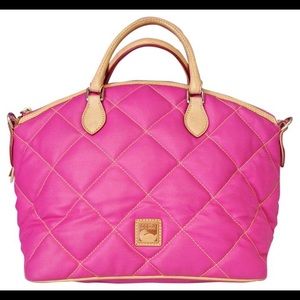 Dooney & Bourke pink quilted satchel